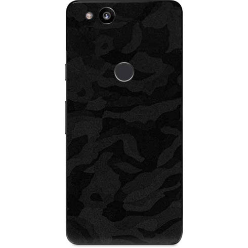 Black Shadow Camo Google Pixel 2 Skin